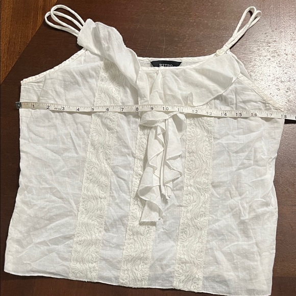 Retro Brand White Lace Camisole - Picture 6 of 6